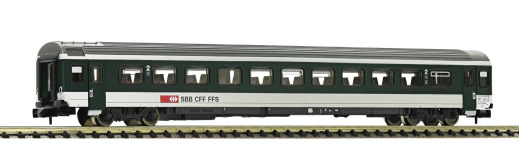 Fleischmann 890328 - N - Einheitswagen IV 2. Klasse grün/grau, SBB, Ep. V